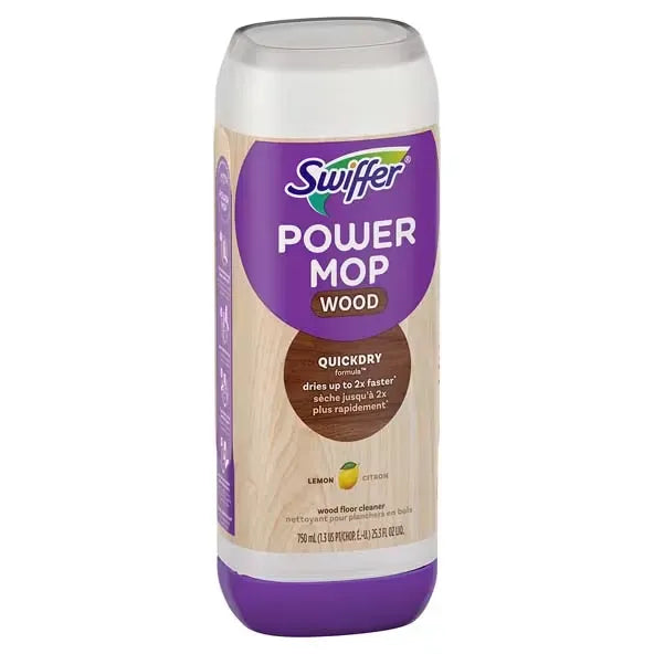 Swiffer® PowerMop Wood QuickDry Floor Cleaning Solution with Lemon Scent